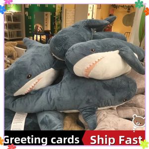 Schattige haaien pluche speelgoed zacht gevulde speelboed dieren leeskussen verjaardagscadeaus kussenpop cadeau 240516