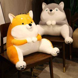 Leuke Shiba Inu en Corgi Dog Plush Toys Gevulde zachte Kawaii Animal Cartoon Pillow Car Lumbar Support Dolls Gift voor Ldren volwassen J220729