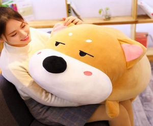 Leuke Shiba Inu Doll Fat Puppy Soft Toy Giant Cartoon Corgi Dog Sleepkussen voor Chilrend Girl Birthday Cadeau 39inch 100 cm DY50806578720