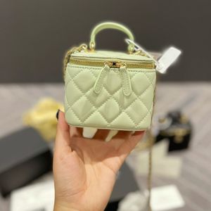 Bolsos de maquillaje de hombro lindo Diseñadores de lujo Cadena larga Moda para mujer Bolsos cruzados Carteras Damas Embrague Flores Bolsa Totes Bolso de cuerpo cruzado