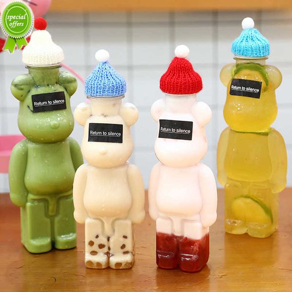 Mignon bonhomme de neige tasse à boire Portable Shaker étoile ours boisson bouteille cuisine lait thé bouteille d'eau maison Couple noël bouteille cadeau