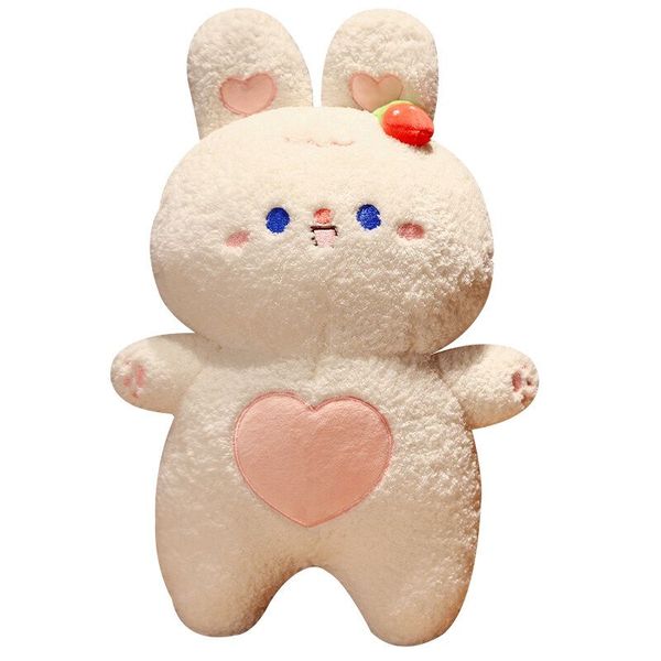 Lindo fabricante de almohadas de conejo suave y suave Kawaii Pillo de juguete de peluche de peluche personalizado para niños