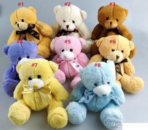 Schattige zachte teddyberen pluche speelgoed 15 cm kleine pluche baby teddyberen gevulde poppen kerstkist cadeaus hele8099241