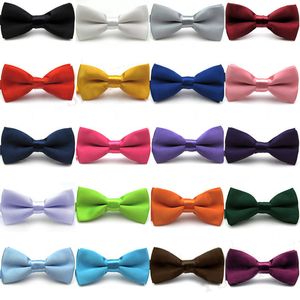 Schattige soild kleur kinderen vlinder boog stropdassen voor kinderen jongens meisjes stropdas bruiloft feest satijn bowtie hond hond kat nek sieraden