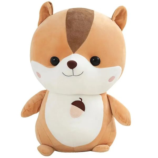 Jouet en peluche écureuil mignon, Animal de dessin animé, cadeau de noël pour garçons et filles