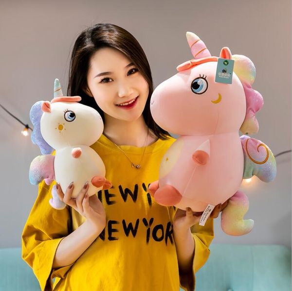 Lindo cielo estrellado unicornio almohada peluche muñeca juguete niños niña regalo de cumpleaños 111 dhl gratis