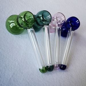 Pyrex Glass Oil Burner Pijpen 4 Inch Mini Glas Pijp Smoking Pijpen Kleine Handpijp Droog Kruid Tobacco Pipes SW81