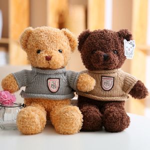 Mignon pull ours en peluche poupée en tissu poupée en peluche ours petite amie saint valentin cadeau d'anniversaire cadeau de réunion annuelle