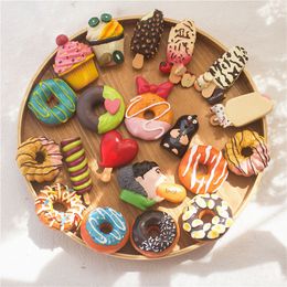 Leuke Zoete Donut Koelkast Bericht Magneet Souvenirs Simulatie Voedsel Magneet Voor Kinderen Bericht Houder Decoratie dh95799