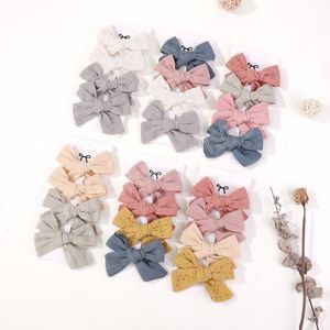 Cute Sweet Lovely Girls Kids Pano Bow Hairpin Hair Clips Princess Baby Hair Hair Presets Color Solid