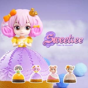 Mignon Sweetiee Candy Princess Poupée Jouet, Boîte Aveugle, Gâteau Transformer en Jolie Fille, 4 Styles, Ornement Noël Enfant Anniversaire Cadeau Fille, Collecter,2-1