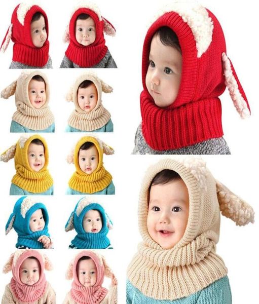 Mignon enfant en bas âge enfants fille garçon bébé infantile hiver chaud Crochet tricot chapeau bonnet Cap8219670