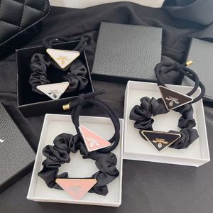 Chouchous avec lettres triangulaires, mignon, bandeau élastique pour cheveux, accessoires de mode pour cheveux