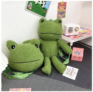 Cute Ugly Cute Frog Doll Mochila Versión coreana INS Personalizado Girl Heart One Shoulder Crossbody Bag Cartoon Plush Bag Wholesale
