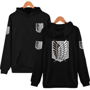 Leuke Eenhoorn Japan Anime Aanval op Titan Sweatshirts Jas Halloween Party Eren warme herfst winter Hoodie jas Kostuums XXS-4XL 2295w