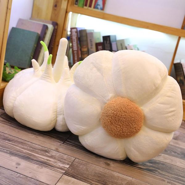 Oreiller de dessin animé de légumes mignon Garlic Dude Coussin/décoratif