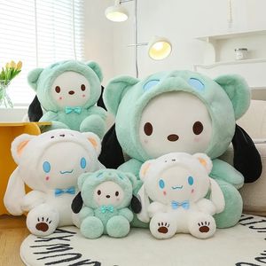 Leuke witte groene Cinnamoroll Knuffels Poppen Gevulde Anime Verjaardagscadeaus Thuis Slaapkamer Decoratie