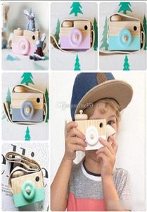 Caméra de jouet en bois mignon bébé pespare de caméra suspendue décoration enfants
