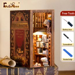 Mignon bricol bricolw book miniatures étagère insert house modèle roombox build kit bergers libs