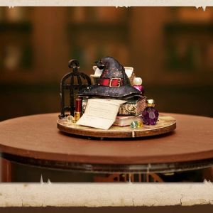 Lintebee DIY Dollhouse Kit 3D Magic Miniatura Muebles Muebles Modelo de iluminación Juguetes Box Toys for Kid Birthday Handmade Gift