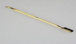 Cuticule Pusher TTS07 Gold en acier inoxydable professionnel de la cuillère à ongles Sentier Nettoyer Pedicare4134434