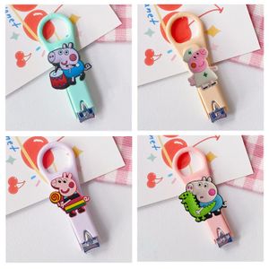 Cuticle Scissors 10 Cartoon Nail Clippers Roestvrij staal Kawaii Tra Sharp Stury Cutters Fingernail voor kinderen Vouwing Durility Stron Otjya