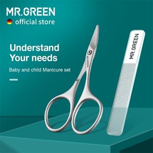 Cuticle Scissors Mrgreen Baby Safety Nail Care Clippers Cutter Geboren handige dagelijkse bestandsschaal afschuifman MANICURE Tool 220921