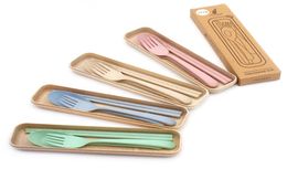 Cutlery Set Sustainable Eco Friendly Comptable Product Fibre Fibre BioDedable Tablewarewcw8695201855