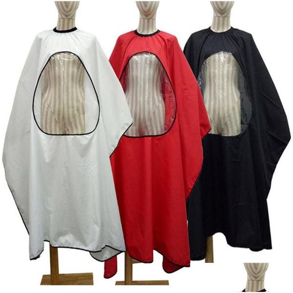 Coupe Cape Coiffure Robe Tablier Enfants Adts Coupe De Cheveux Cape Barber Outils De Coiffage Avec Fenêtre De Visualisation De Téléphone 6Pcs Drop Livraison Dhmae