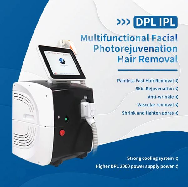 Cutting Edge E Light DPL Depilación Sistema de punto de congelación DPL IPL Eliminación de vello Rejuvenecimiento de la piel Eliminador de arrugas Terapia vascular para todo tipo de piel