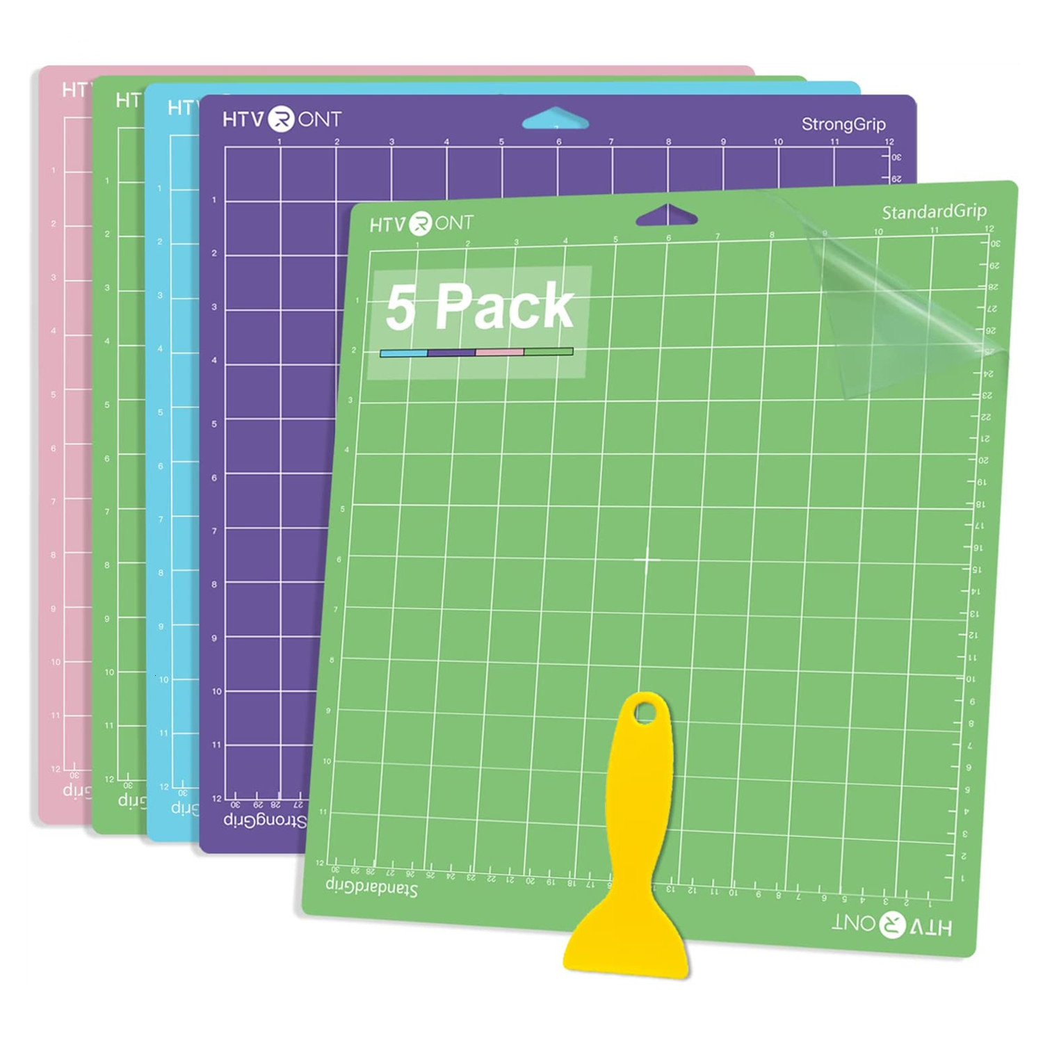 Cutting Mat HTVRONT 5 Pack 12x12in/30x30cm PVC Lime Base Plate Pad för Cricut Explore Air/Air2/Maker Machine Craft DIY Tools 230207