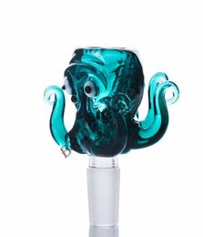 Cuttlefish Head Clear Grueso Quemador de aceite de vidrio Junta macho y hembra para tubería de agua Dab Rig Bowl Envío gratis Dos colores disponibles