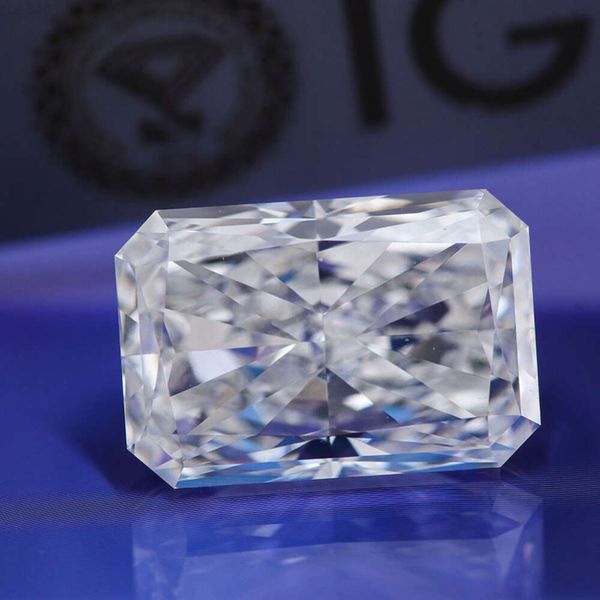 Cvd Hpht diamant cultivé en laboratoire, coupe radiante Vvs Vs clarté 3 carats, certificat Igi, diamant de culture, direct d'usine