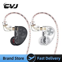 CVJ Konoka in-ear oortelefoon met 3D Hifi Triple Hybrid 1DD 1BA 1Vibratie Driver Wired DJ Monitors Tuning Switch Headset 240411