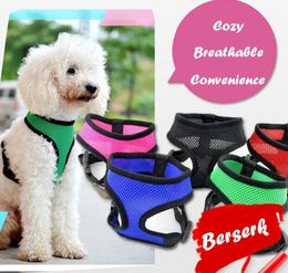 Hondenkragen ontleent modehond vest zachte lucht nylon mesh pet harness kleding bbyxcl bdesports