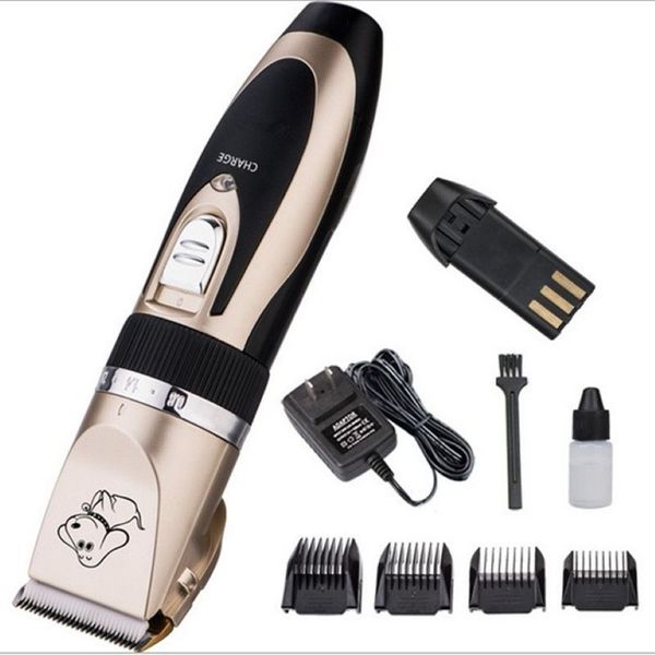 CW030 Kit de aseo profesional recargable Gato cortador de pelo para perros cortadora eléctrica juego de afeitadora máquina de corte de pelo 235T