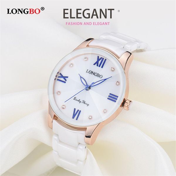 Cwp 2021 marca superior LONGBO lujo moda Casual cuarzo cerámica relojes señora relojes mujer reloj de pulsera chica vestido mujer Ladie319S