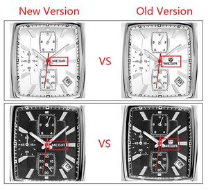 Cwp 2024 MEGIR montre à Quartz officielle montres en cuir véritable horloge hommes chronographe Relogio Masculino pour hommes étudiants masculins