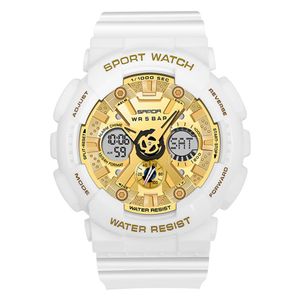 CWP Montre Homme Multicolor Design Sport Heren Horloges Dual Display Digitale Quartz Horloge Casual Militaire Horloge Mannen Water243E