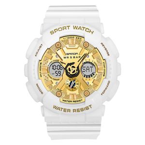 CWP Montre Homme Multicolor Design Sport Heren Horloges Dual Display Digitale Quartz Horloge Casual Militaire Horloge Mannen Water223w