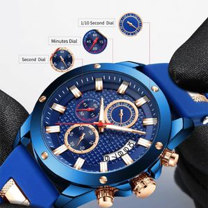 Cwp port montre hommes Quartz Zegarek Meski analogique Date horloge homme Silicone militaire étanche mâle Relogio Masculino