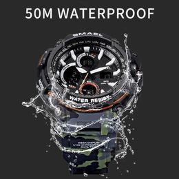 Cwp SMAEL Sport Waterdichte LED Digitale Horloge Mannelijke Klok Relogio Masculino erkek kol saati 1708B Mannen Watches192q