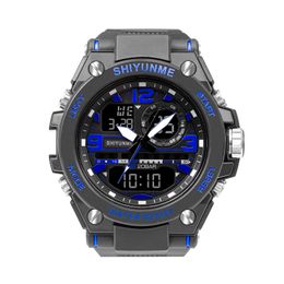 CWP waterdichte horloges mannelijke sportklok smael merk rode kleur led elektronica chronograaf auto date polswatch outdoor sport cadeau d6