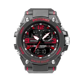 CWP waterdichte horloges mannelijke sportklok smael merk rode kleur led elektronica chronograph Auto date polswatch outdoor sport cadeau