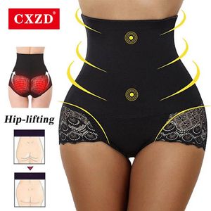 CXZD Compressiebeheersing slipjes sexy dames shaper ondergoed ondergoed lifter slanke buiklichaam taille trainer 240428