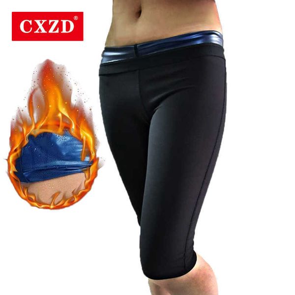 CXZD femmes corps Shaper sueur chaude effet Sauna minceur Shapewear entraînement Leggings de gymnastique pantalons de Fitness