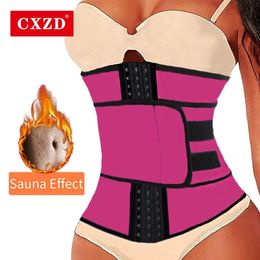 CXZD Mujeres Pecho Cintura Entrenador Sudor Shapewear Cuerpo Tummy Control Correa Adelgazamiento Fitness Sauna Sudor Faja LJ201209