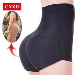 CXZD Femmes Fake Ass Butt Briefs Soulevés Sous-vêtements Sous-vêtements High Taim Control Contrôle Shaper Hip Up Up Pattise Pump Pantes 240428