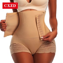 CXZD Mujeres Firme Control de la barriga con gancho Butt Lifter Fajas Bragas Entrenador de cintura alta Body Shaper Mujer Adelgazante fajas 240322