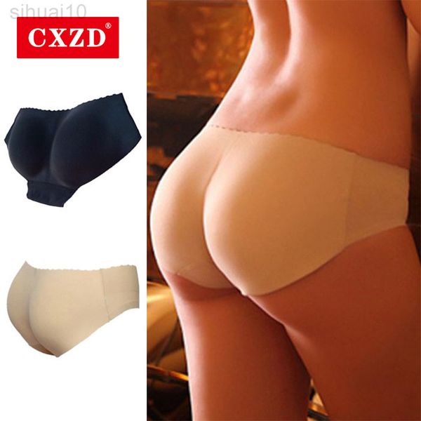 Cxzd Mujeres Shaper Acolchado Butt Lifter Panty Butt Hip Enhancer Fake Ass Body Mid Cintura Shaping Bragas Transpirable L220802